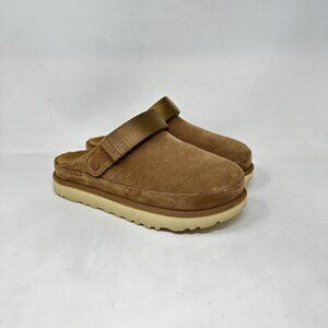 UGG Women's Goldenstar Clog Platform Chestnut 1138252 Size 7 USED NO BOX (9/10)